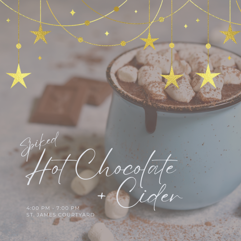 Blue cup of hot chocolate with marshmellows